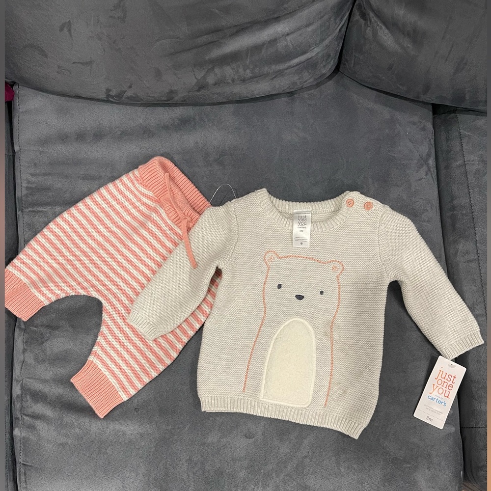 Baby girl sweater set